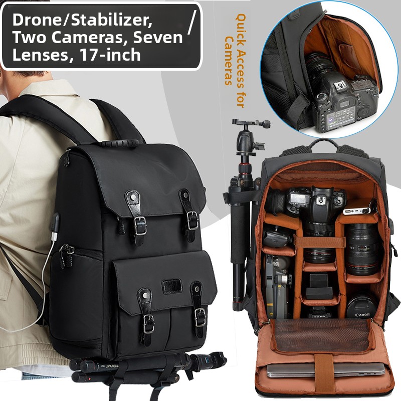 Drone Camera - Mochila Profesional para Cámara DSLR, Gran