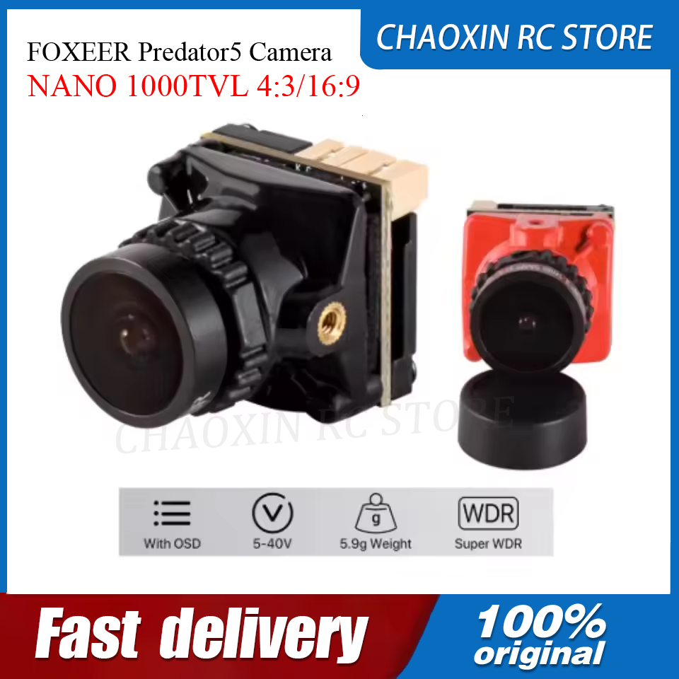 Drone Battery - Cámara FOXEER Predator5 NANO 1000TVL 4:3/16:9