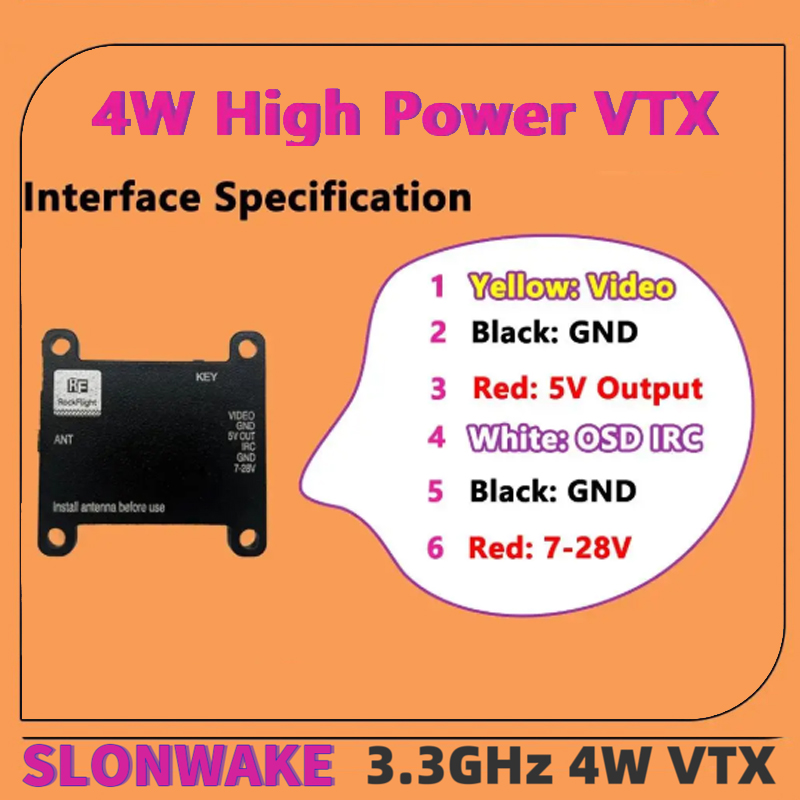 Transmisor de Video VTX SLONWA - Drone Frame reseña y precio