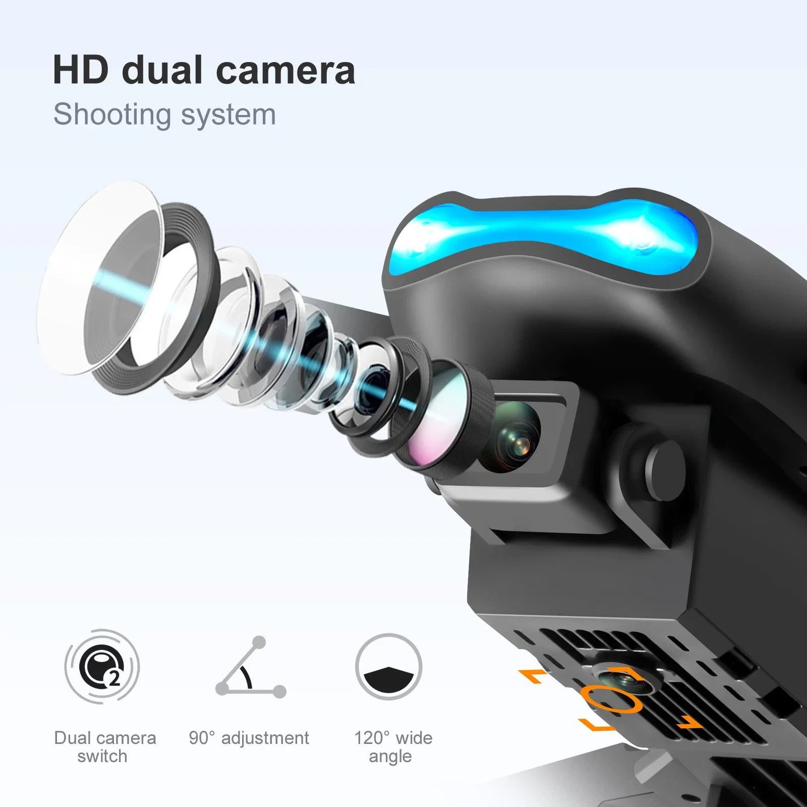 Drone K3 E99PRO con cámaras du - Drone Led Light reseña y precio