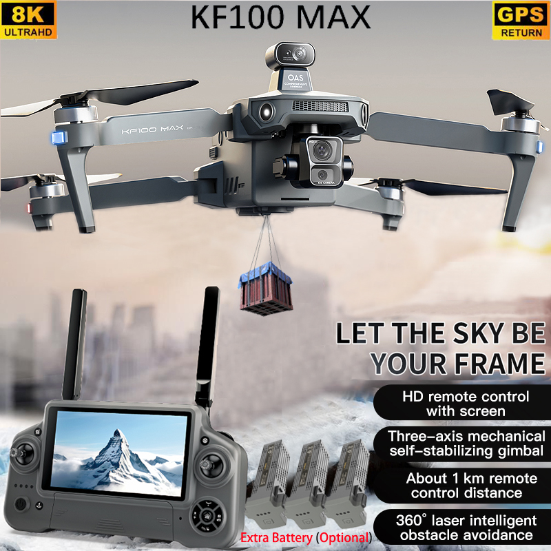 KF100 MAX GPS Drone 4K Cámara  - Drone Gimbal reseña y precio